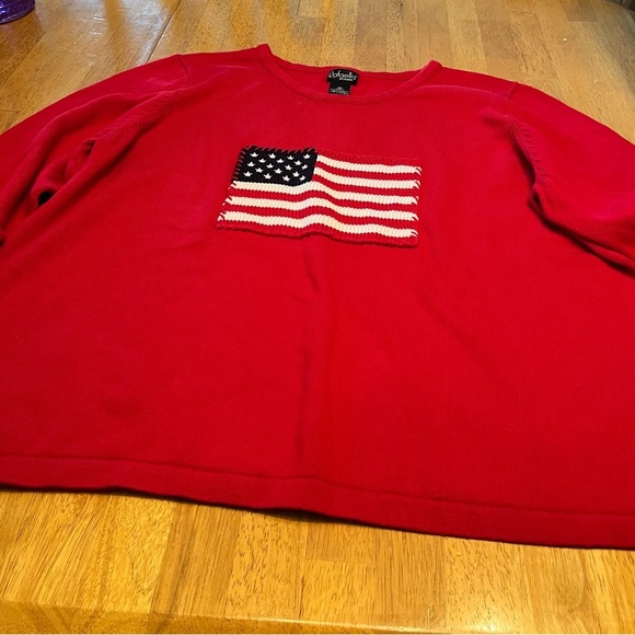 Rafella knitted flag sweater, size 2X - Picture 1 of 5